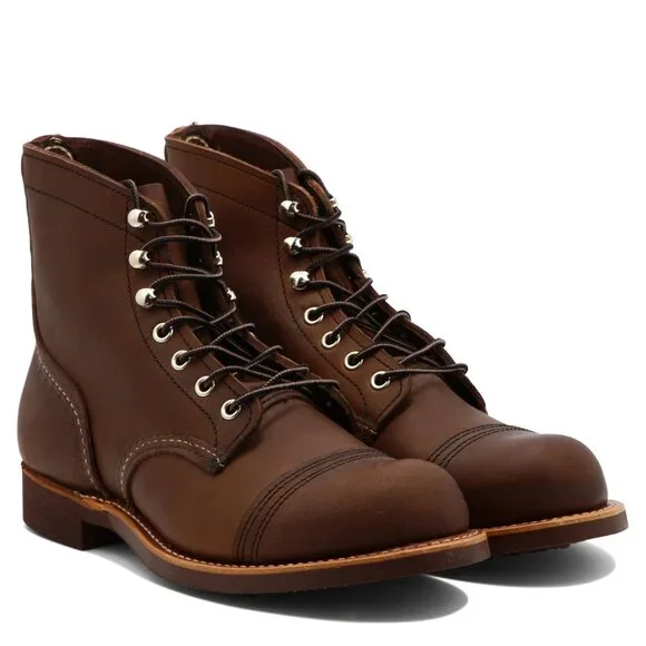 Red Wing Shoes Iron Ranger Lace-Up Ankle Boots US 9 Men